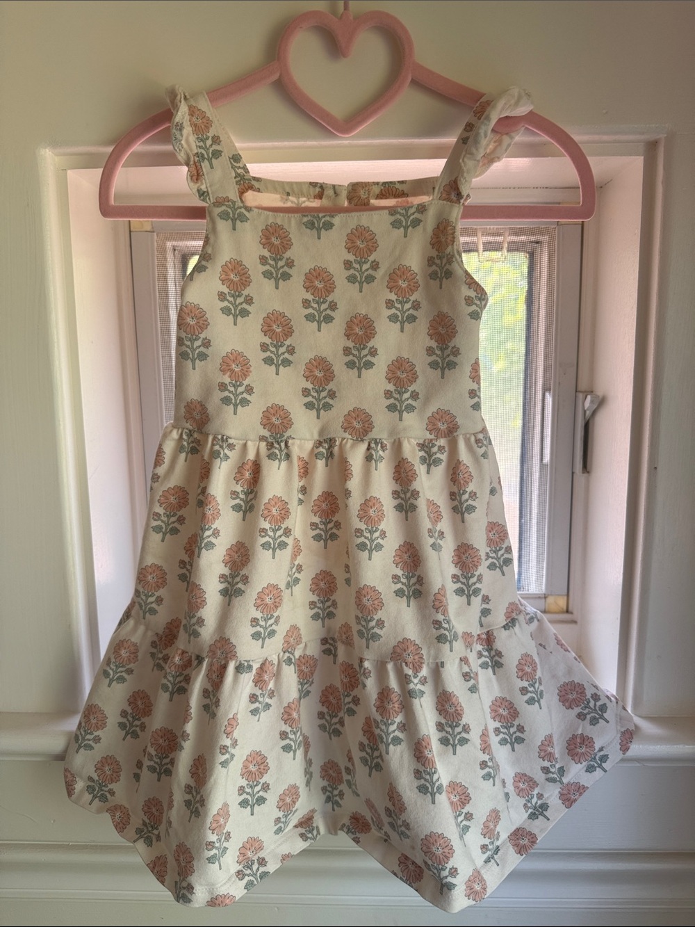 Little Planet organic 3T Cream Floral Sundress Flower Print new with/out tag